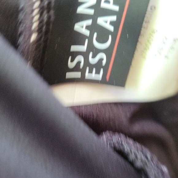 Island Escape Macy's Black swim Dress 10 NWT - Picture 4 of 6